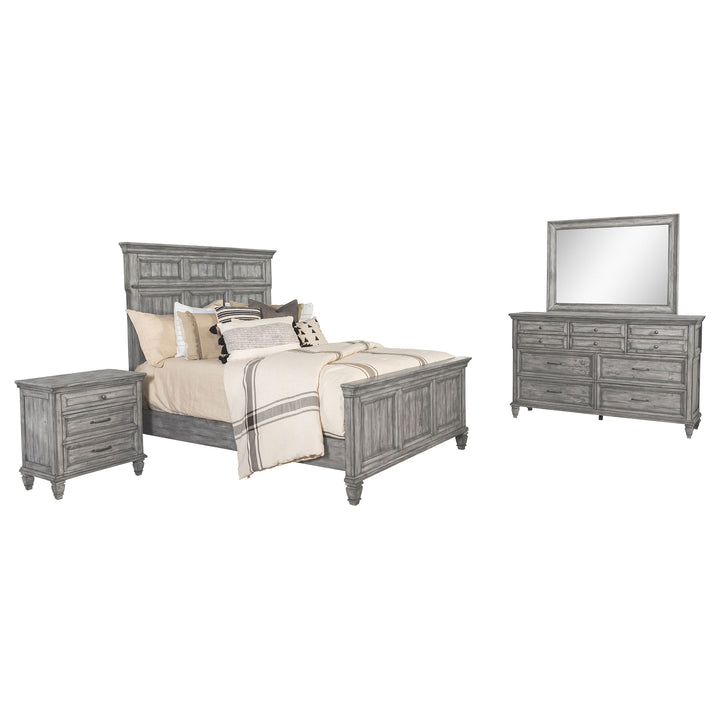 Avenue 4-piece California King Bedroom Set Weathered Grey