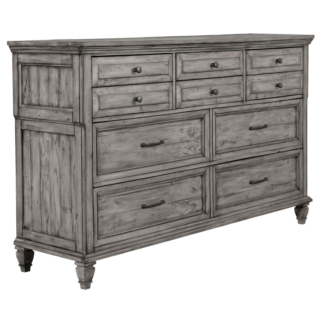 Avenue 4-piece California King Bedroom Set Weathered Grey