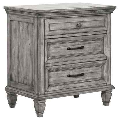 Avenue 4-piece Queen Bedroom Set Weathered Grey