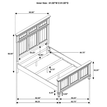 Avenue 4-piece Queen Bedroom Set Weathered Grey