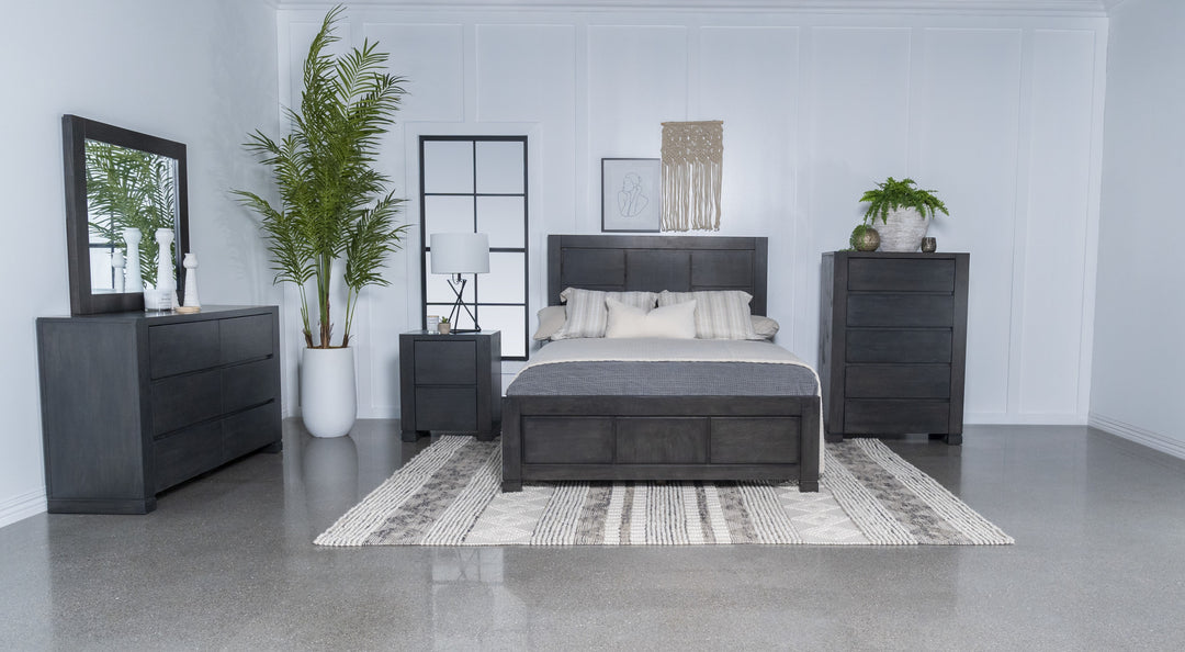 Lorenzo Bedroom Set Dark Grey