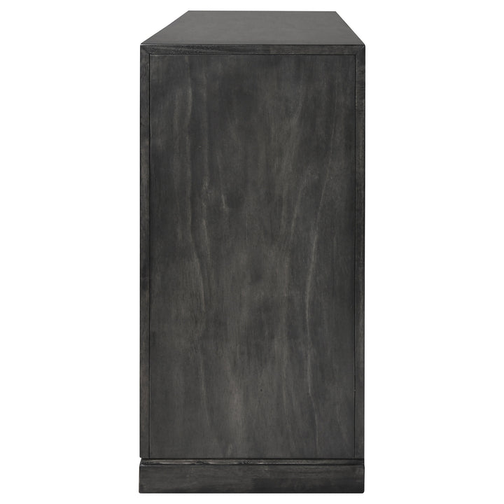 Lorenzo 6-drawer Dresser Dark Grey