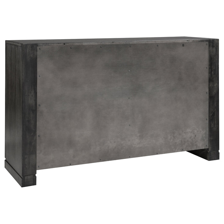 Lorenzo 6-drawer Dresser Dark Grey