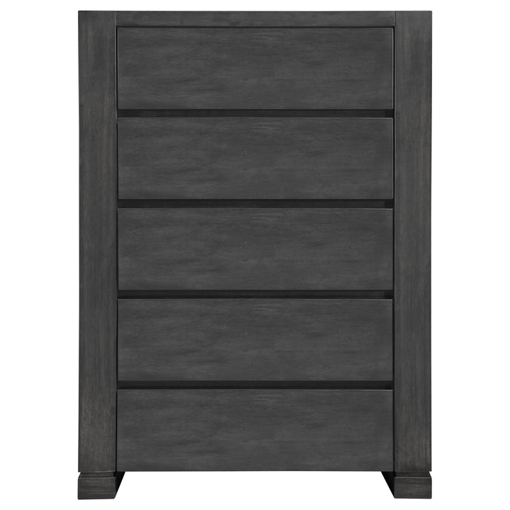 Lorenzo 5-drawer Bedroom Chest Dark Grey