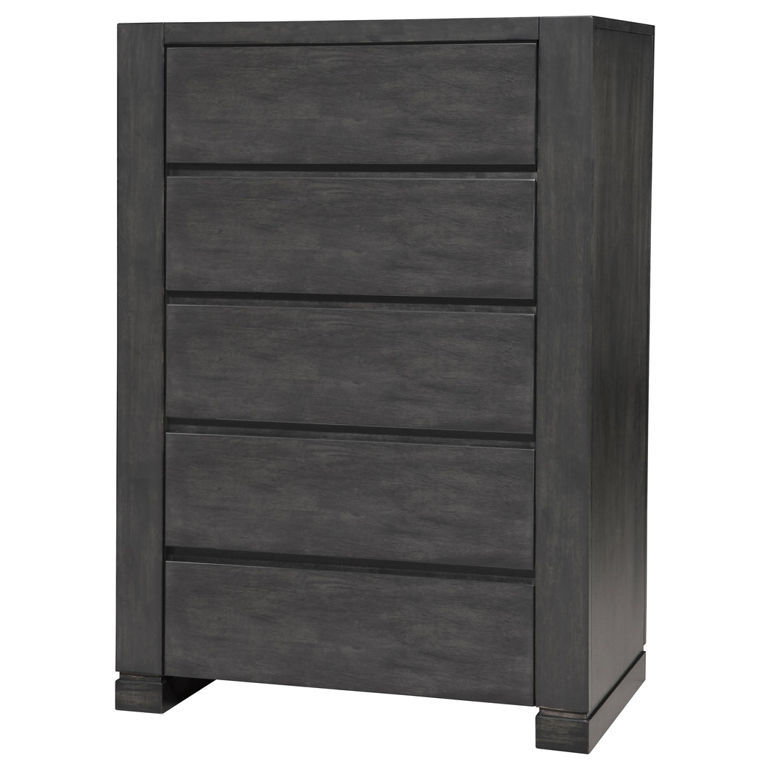 Lorenzo 5-drawer Bedroom Chest Dark Grey