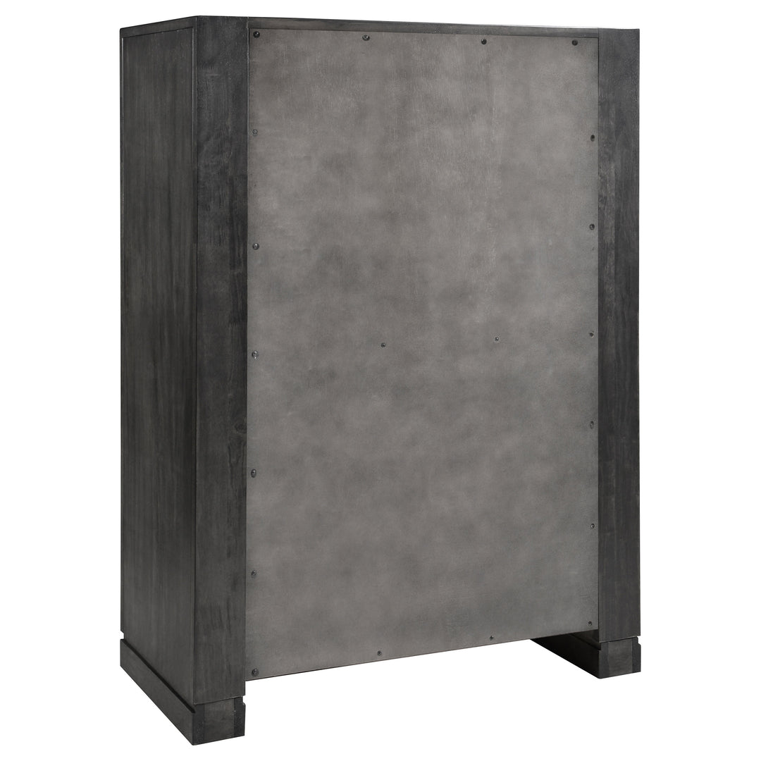 Lorenzo 5-drawer Bedroom Chest Dark Grey