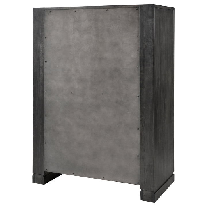 Lorenzo 5-drawer Bedroom Chest Dark Grey