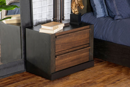 Azalia 2-drawer Nightstand Walnut