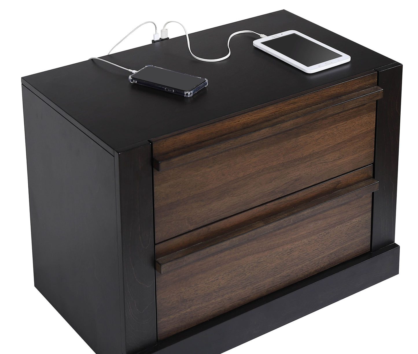 Azalia 2-drawer Nightstand Walnut