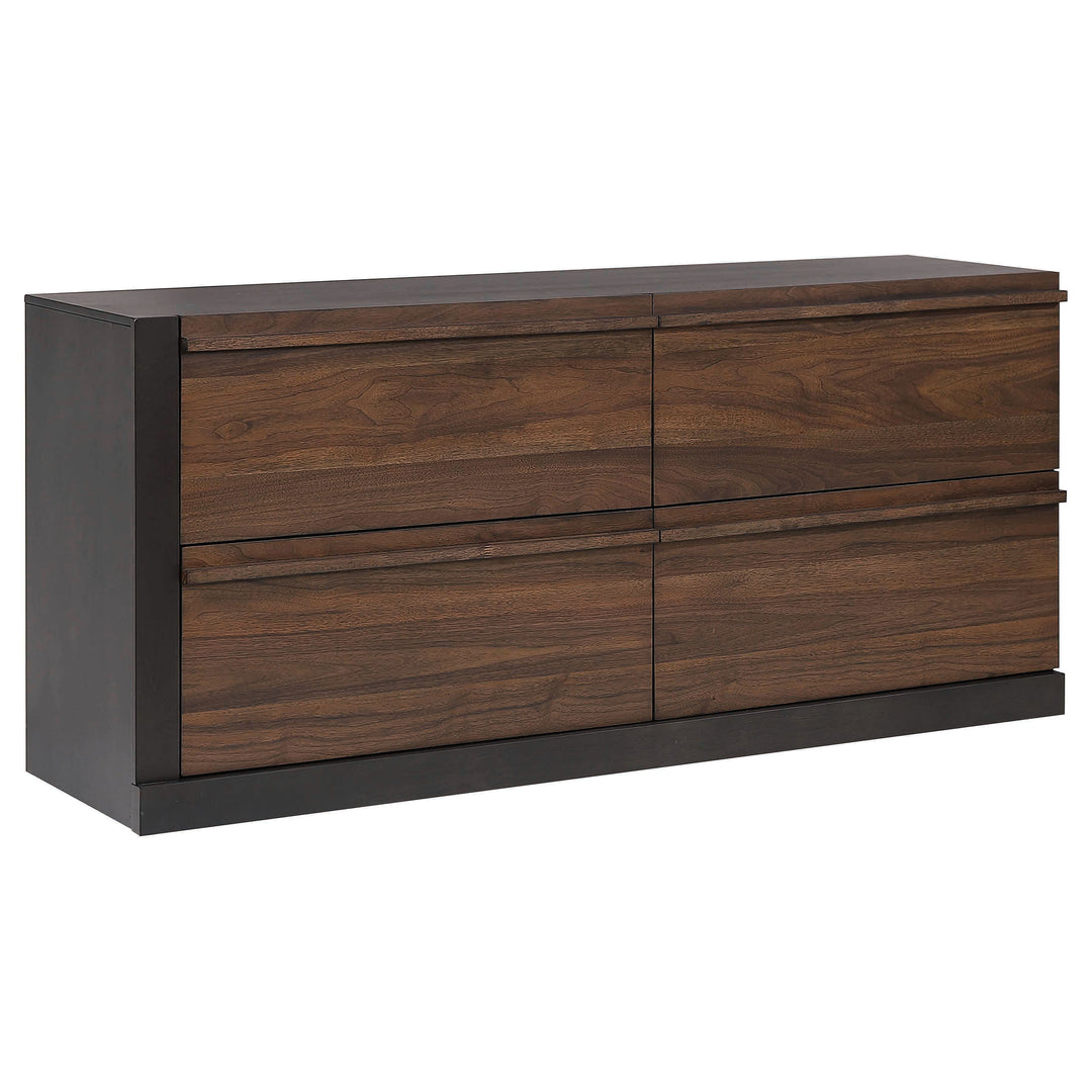 Azalia 4-drawer Dresser Walnut
