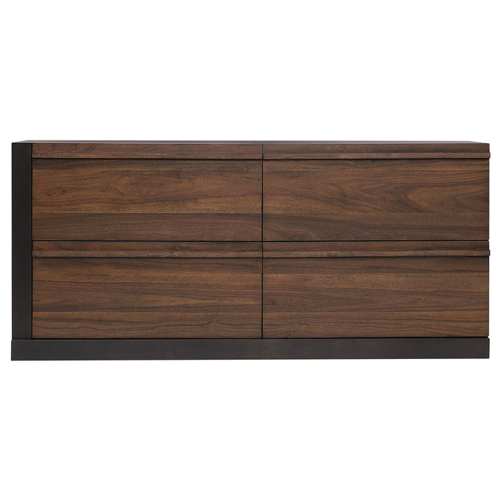 Azalia 4-drawer Dresser Walnut