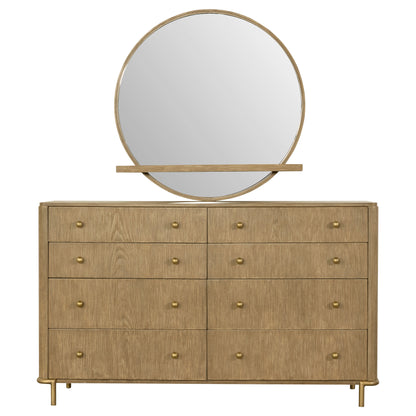 Arini 8-drawer Dresser with Mirror Sand Wash