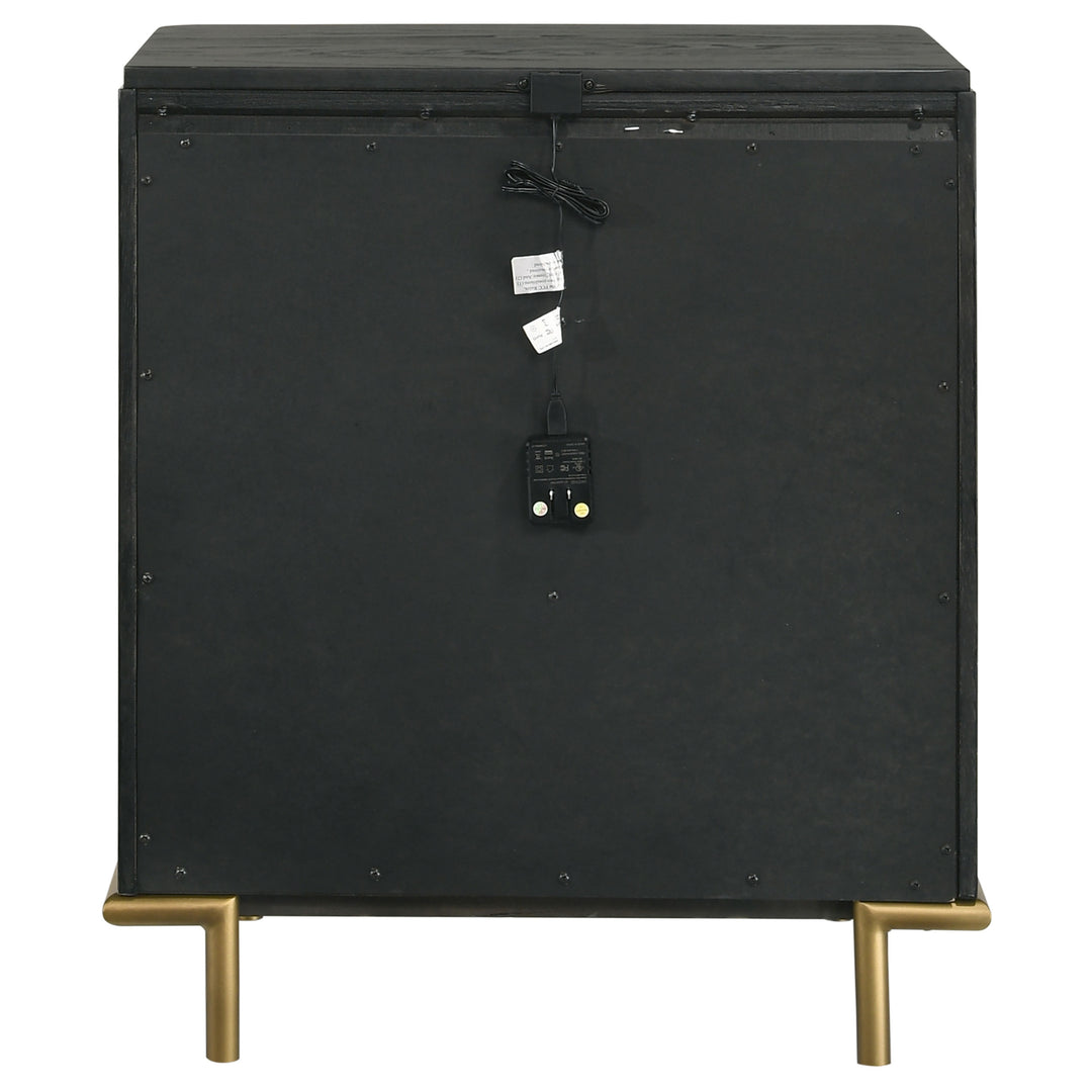 Arini 3-drawer Nightstand Black