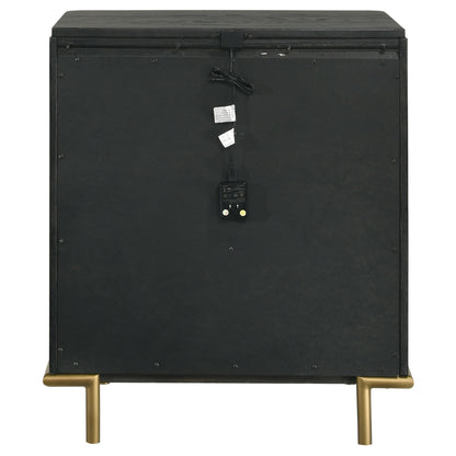 Arini 3-drawer Nightstand Black