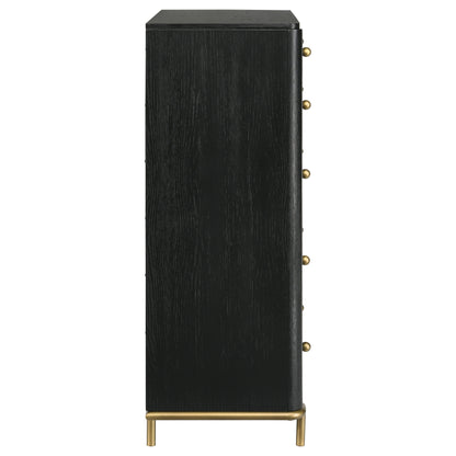 Arini 5-drawer Bedroom Chest Black