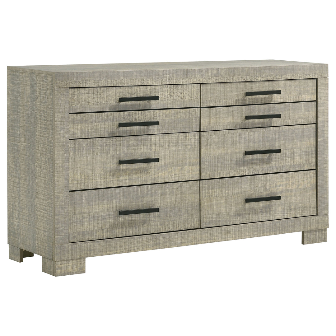 Channing 6-drawer Dresser Rough Sawn Grey Oak