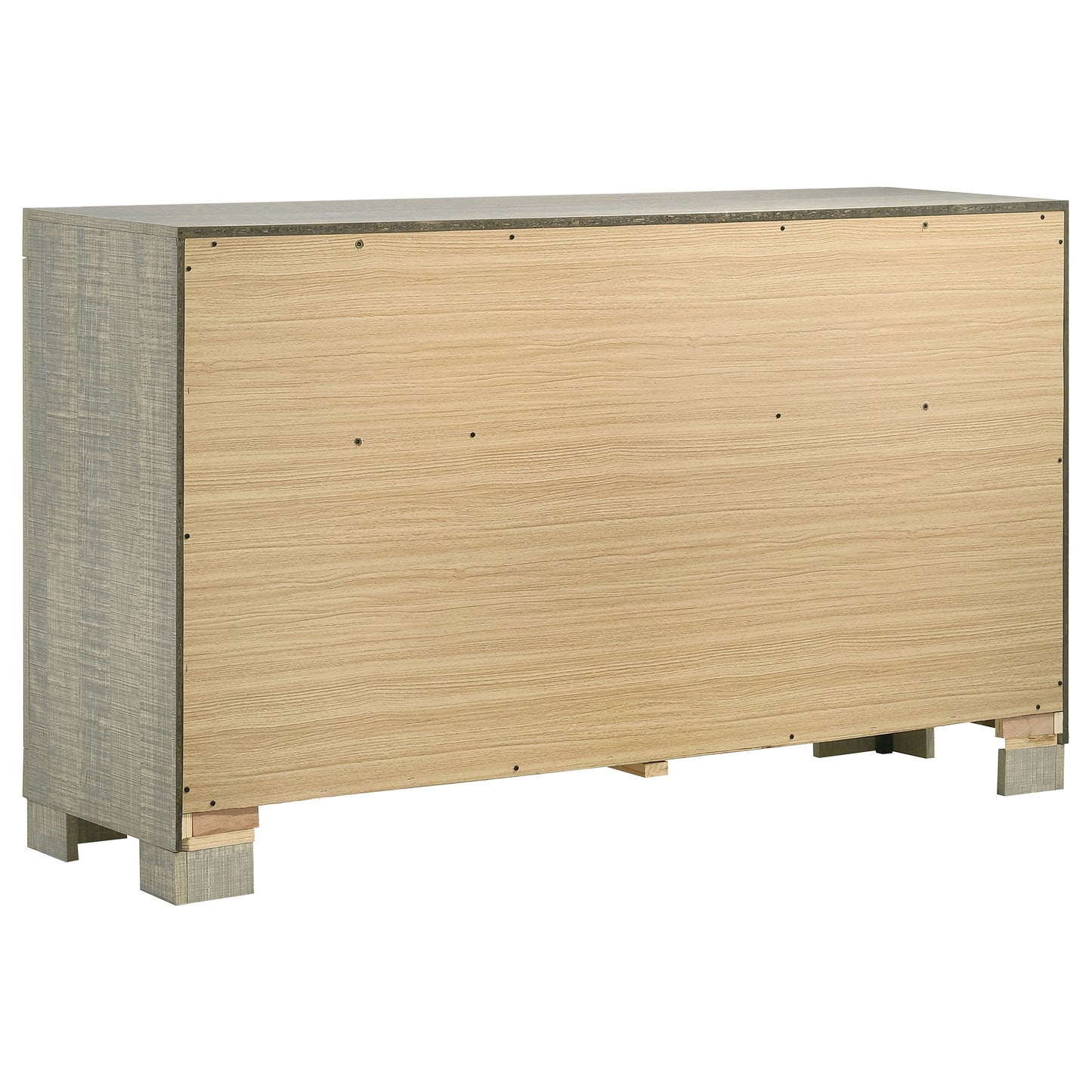 Channing 6-drawer Dresser Rough Sawn Grey Oak