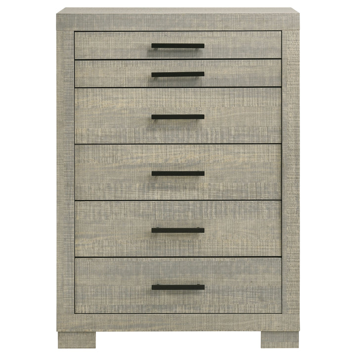 Channing 5-drawer Bedroom Chest Rough Sawn Grey Oak