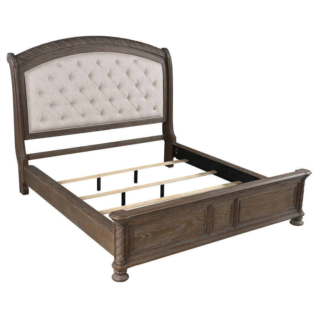 Emmett Wood Eastern King Sleigh Bed Walnut