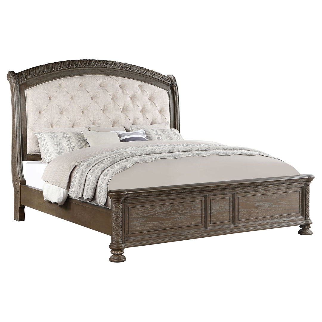 Emmett Wood Eastern King Sleigh Bed Walnut