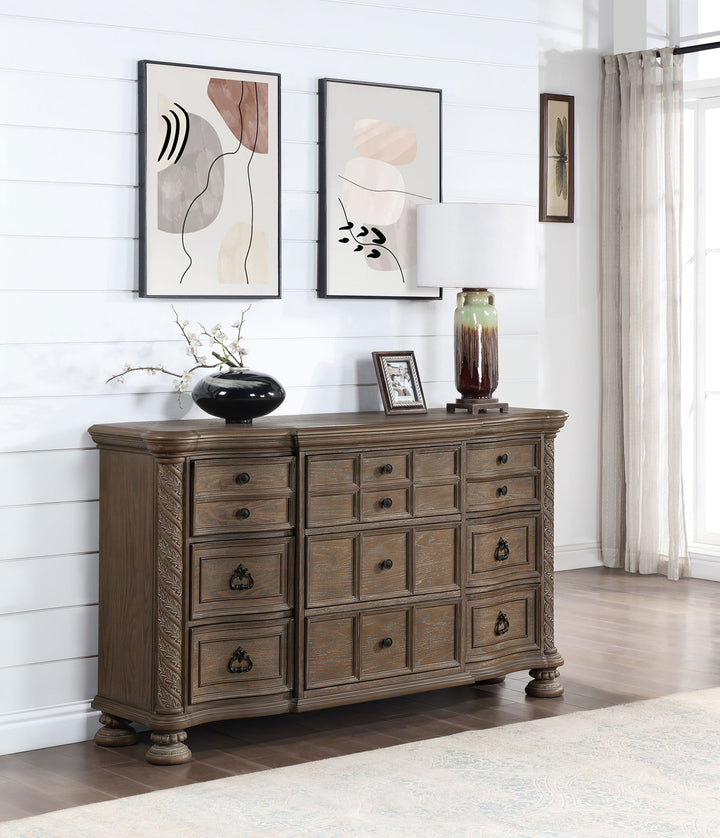 Emmett 9-drawer Dresser Walnut