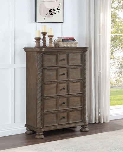 Emmett 5-drawer Bedroom Chest Walnut