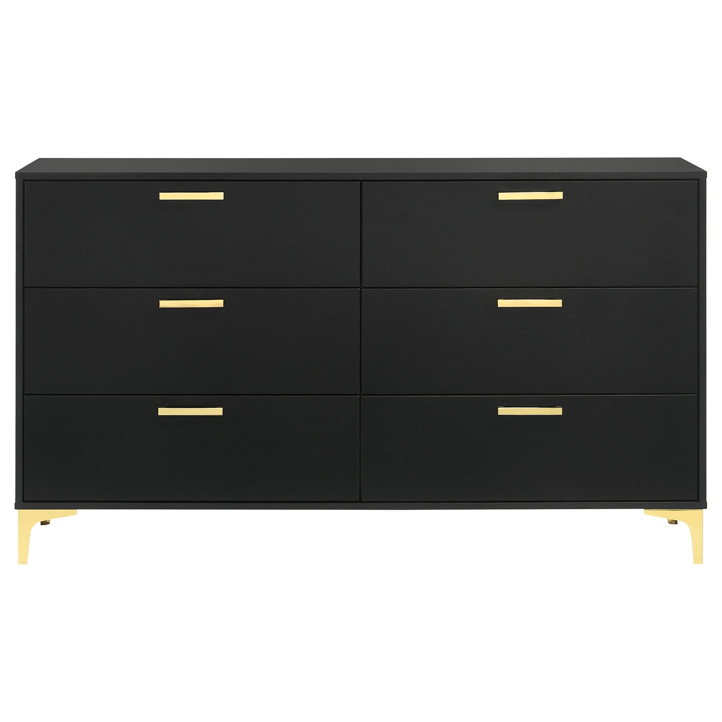 Kendall 6-drawer Dresser Black