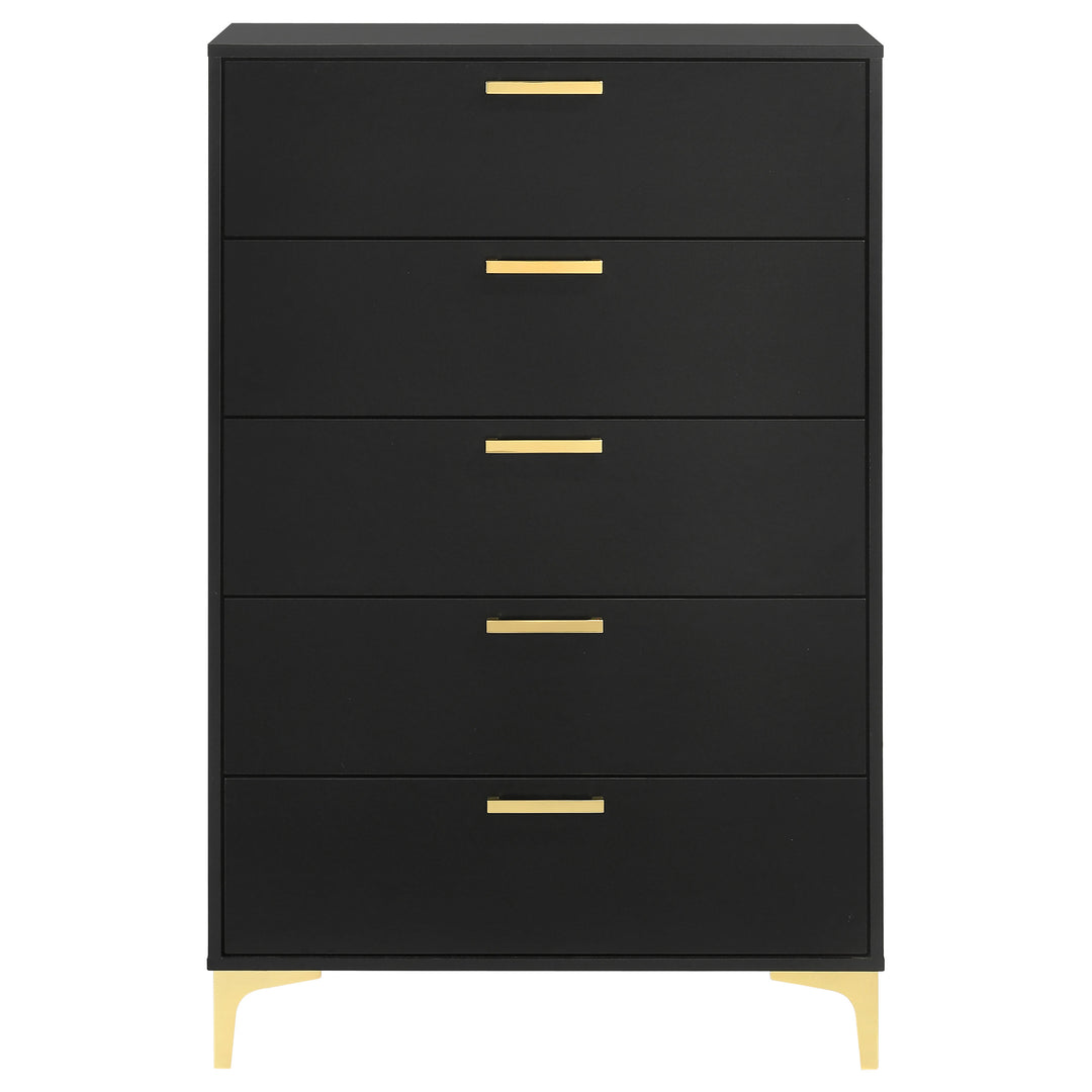 Kendall 5-drawer Bedroom Chest Black