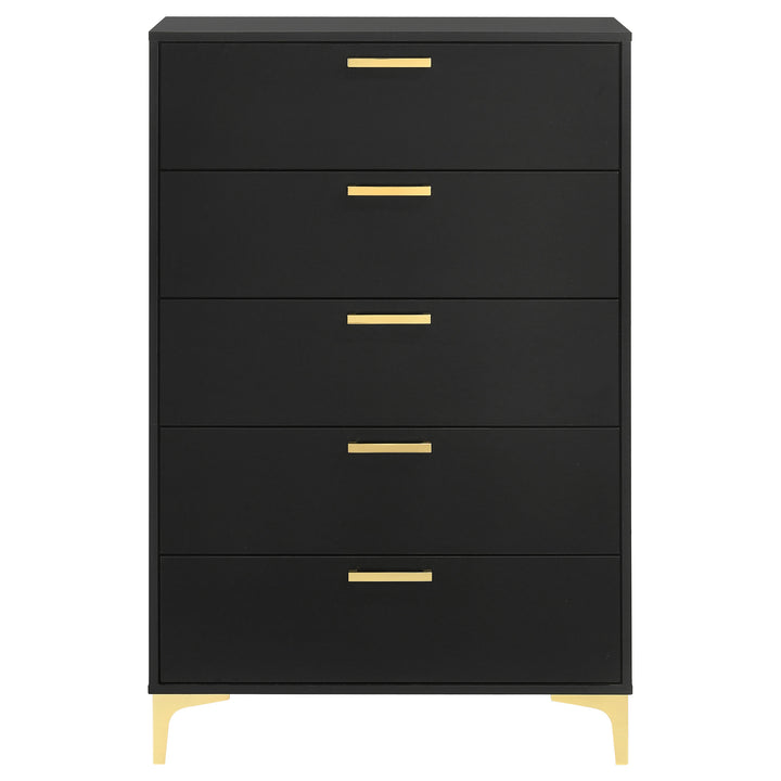 Kendall 5-drawer Bedroom Chest Black