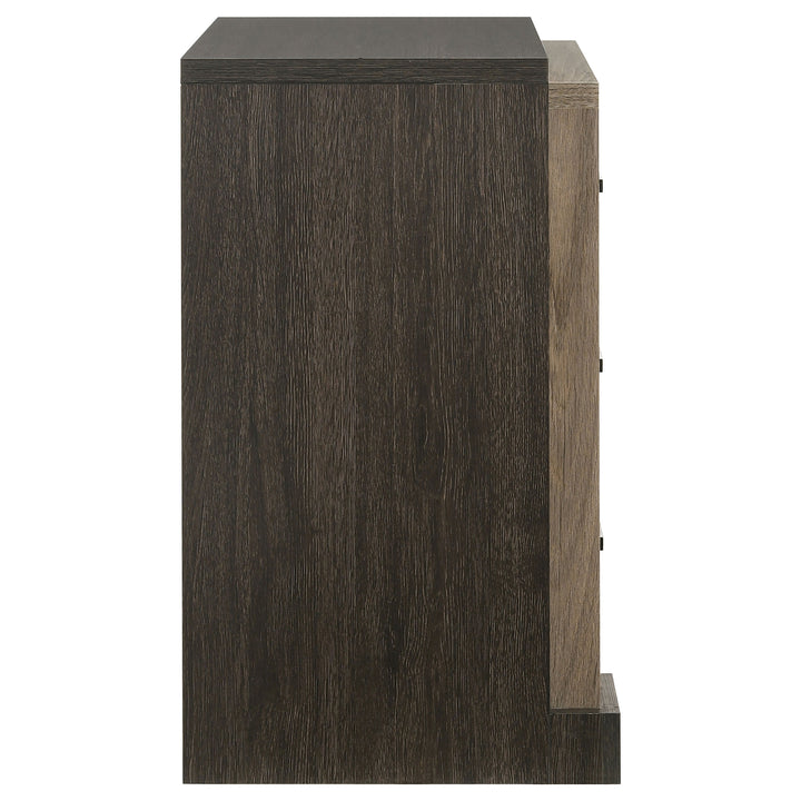 Baker 3-drawer Nightstand Light Taupe