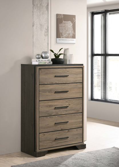 Baker 5-drawer Bedroom Chest Light Taupe