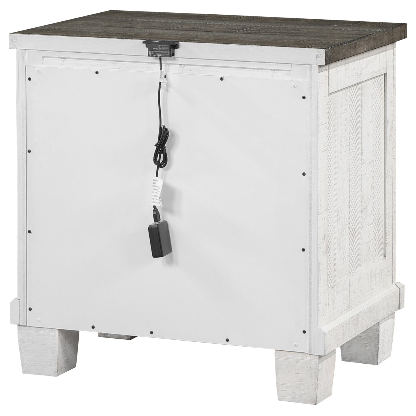 Lilith 2-drawer Nightstand Distressed White