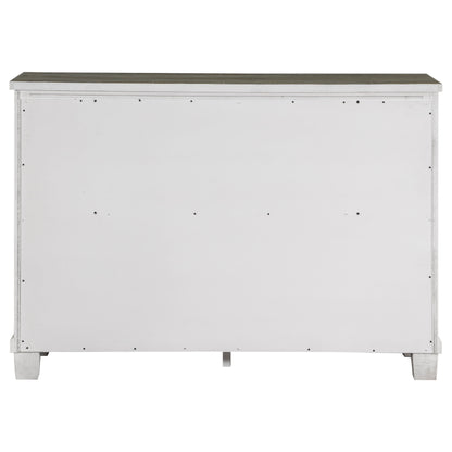 Lilith 7-drawer Dresser Distressed White