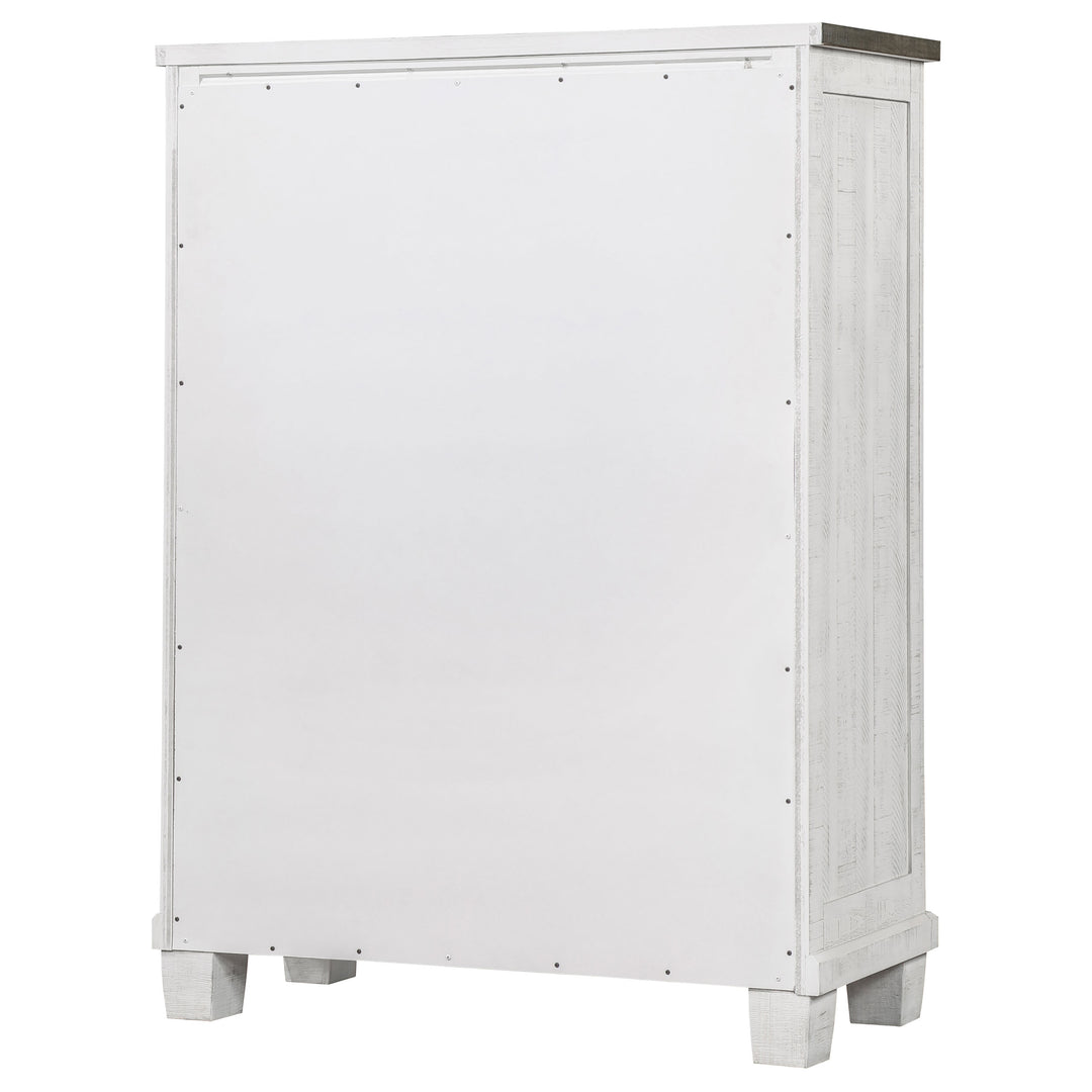 Lilith 5-drawer Bedroom Chest Distressed White