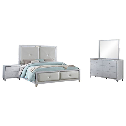 Larue 4-piece Queen Bedroom Set Silver