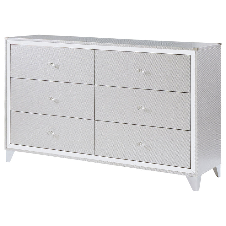 Larue 6-drawer Dresser Silver