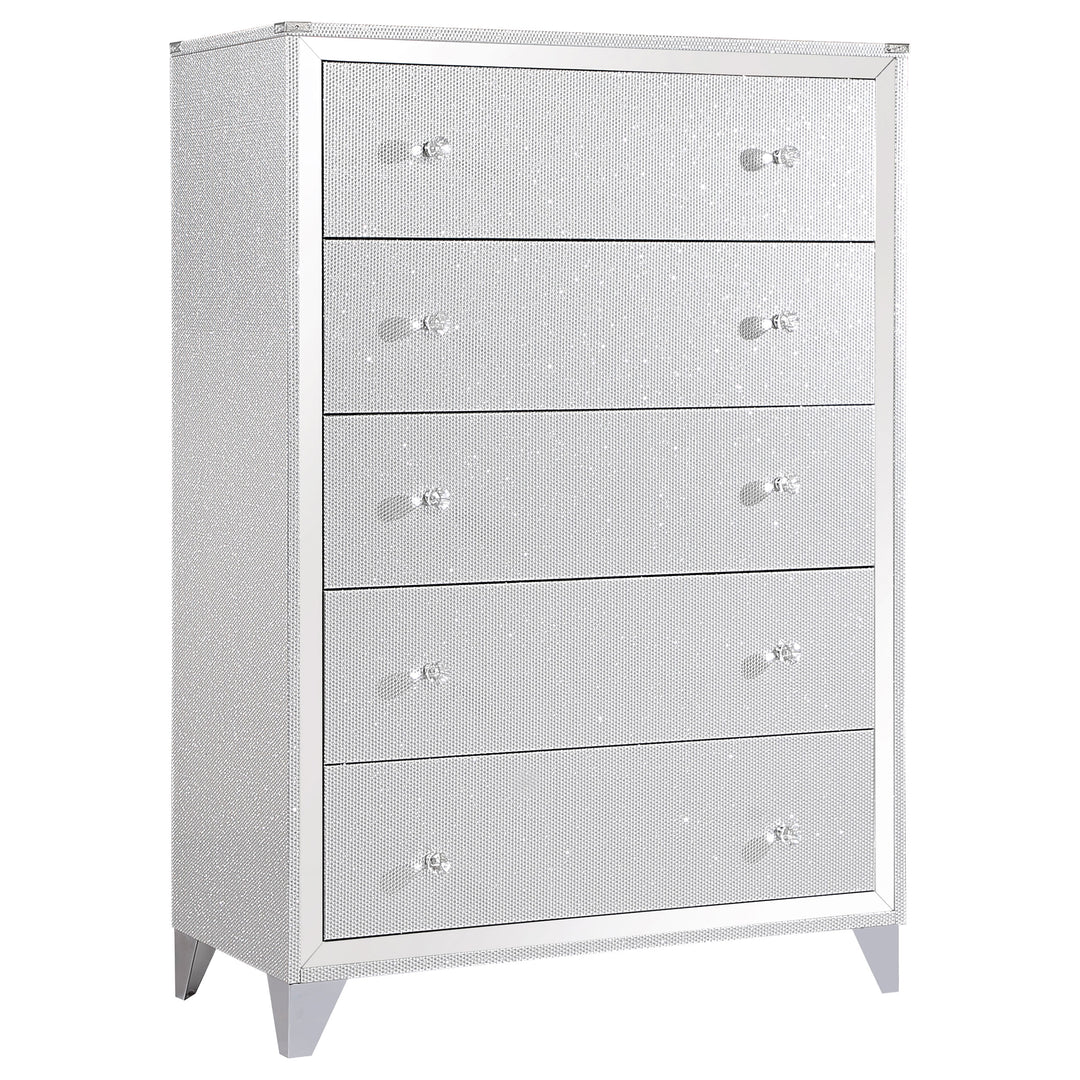 Larue 5-drawer Bedroom Chest Silver