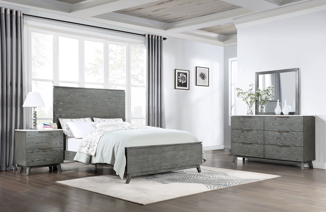 Nathan 4-piece Eastern King Bedroom Set Grey