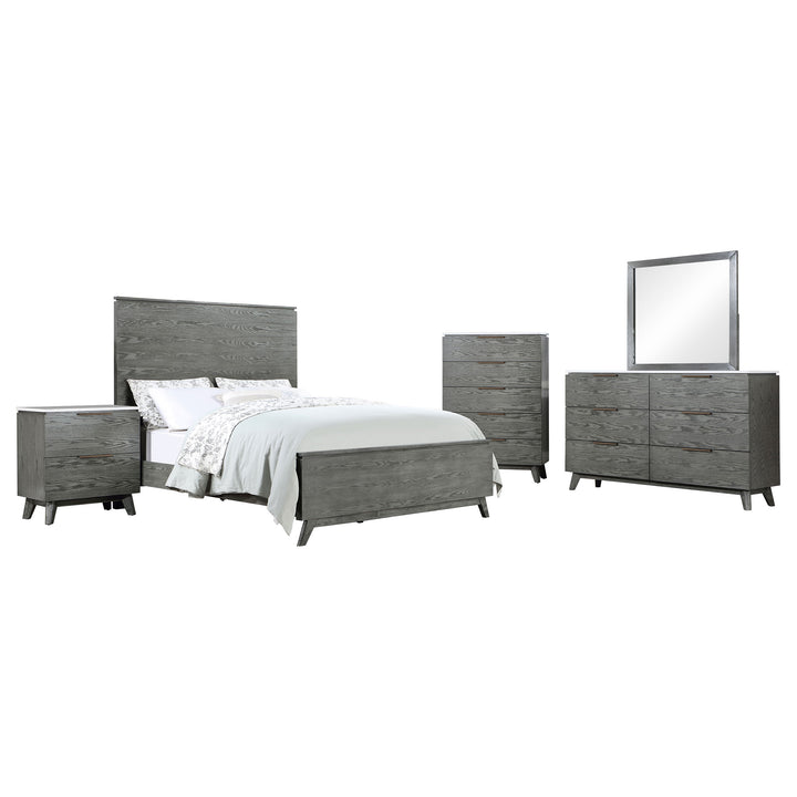 Nathan 5-piece Eastern King Bedroom Set Grey