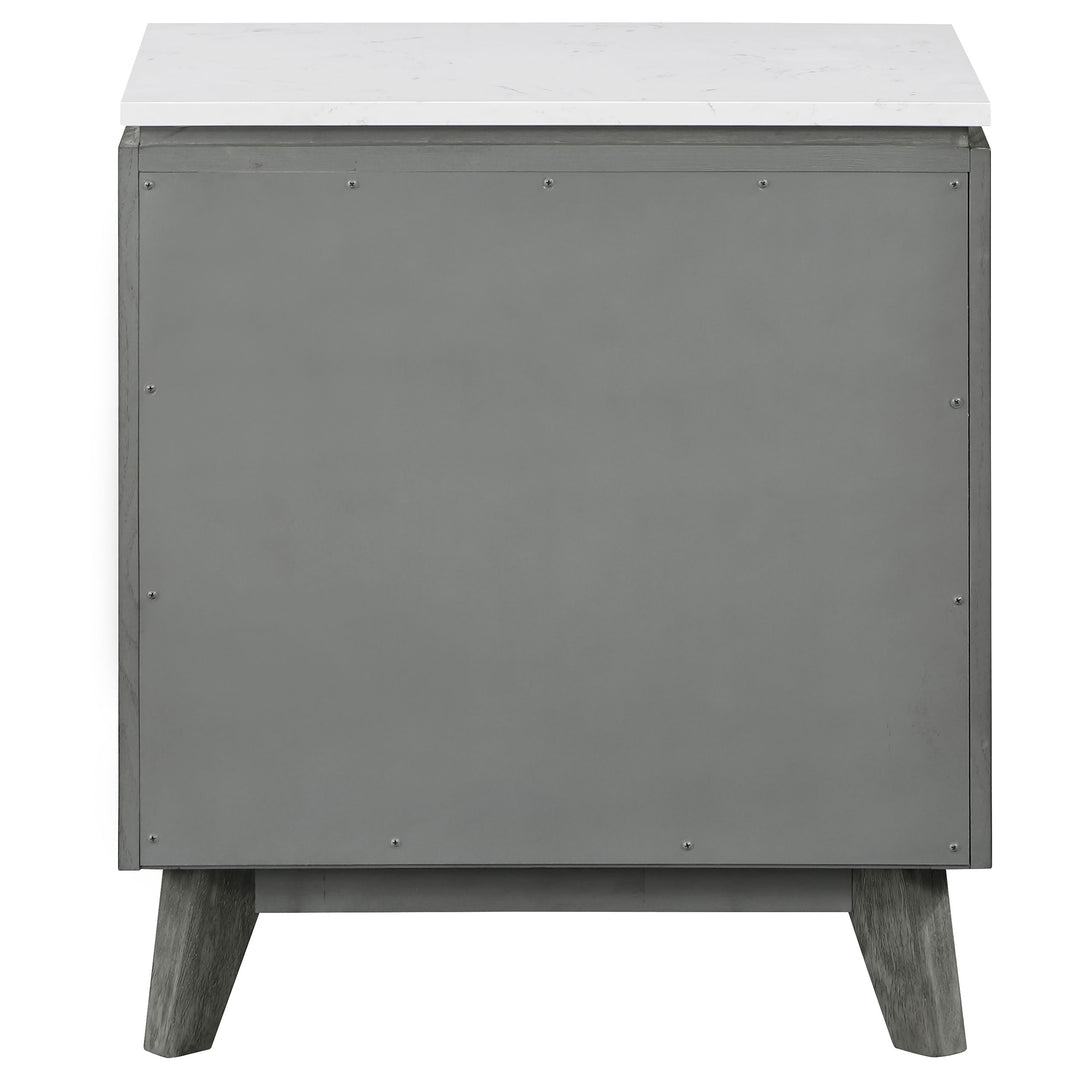 Nathan 2-drawer Nightstand Grey