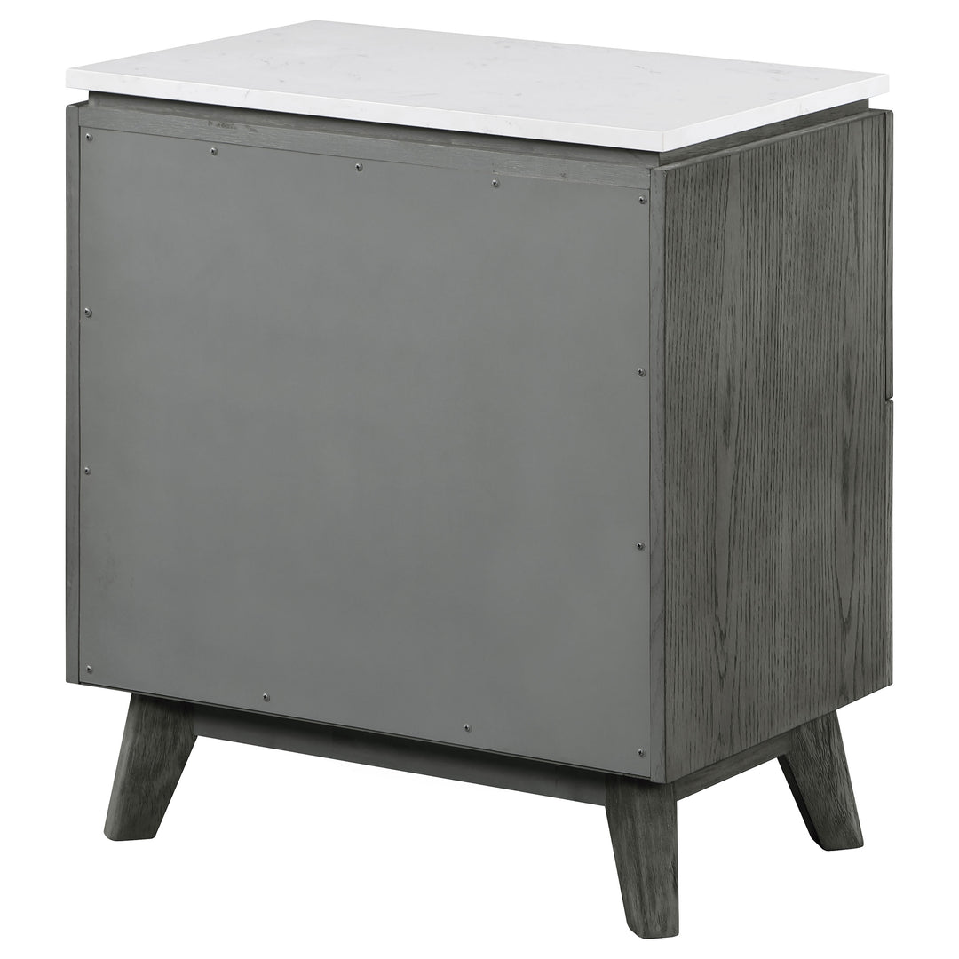 Nathan 2-drawer Nightstand Grey