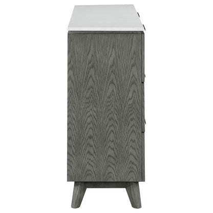 Nathan 6-drawer Dresser Grey