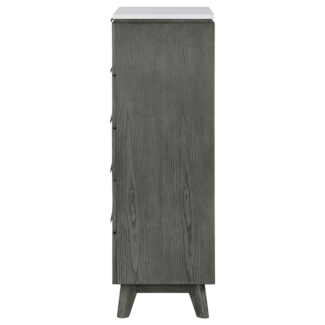 Nathan 5-drawer Bedroom Chest Grey