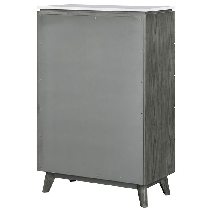 Nathan 5-drawer Bedroom Chest Grey