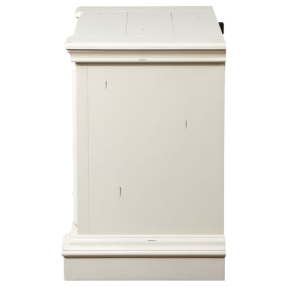 Evelyn 2-drawer Nightstand Distressed White