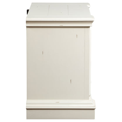 Evelyn 2-drawer Nightstand Distressed White