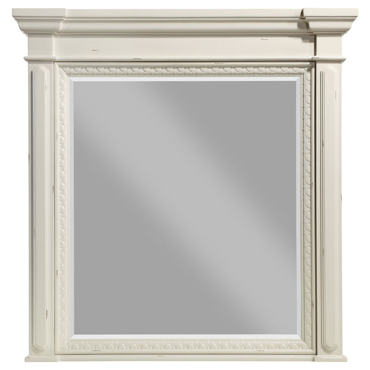 Evelyn Dresser Mirror Distressed White