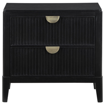 Brookmead 2-drawer Nightstand Black