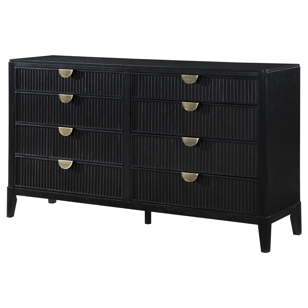 Brookmead 8-drawer Dresser Black