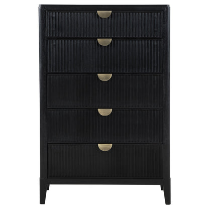 Brookmead 5-drawer Bedroom Chest Black